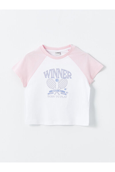 LC Waikiki Tricou de fete cu guler rotund, imprimat, cu mânecă scurtă