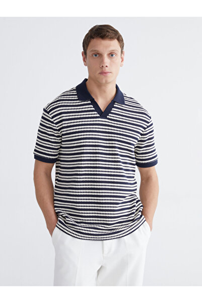 LC Waikiki Tricou bărbătesc cu guler polo și dungi
