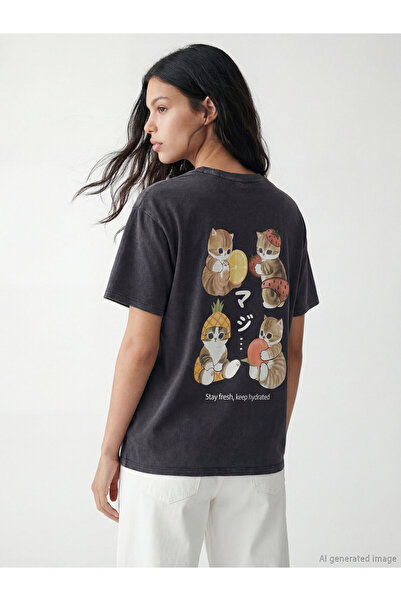 LC Waikiki Tricou de damă imprimat Mofusand