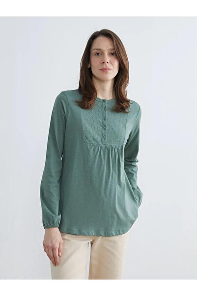 LC Waikiki Crew Neck Embroidered Blouse (S6)