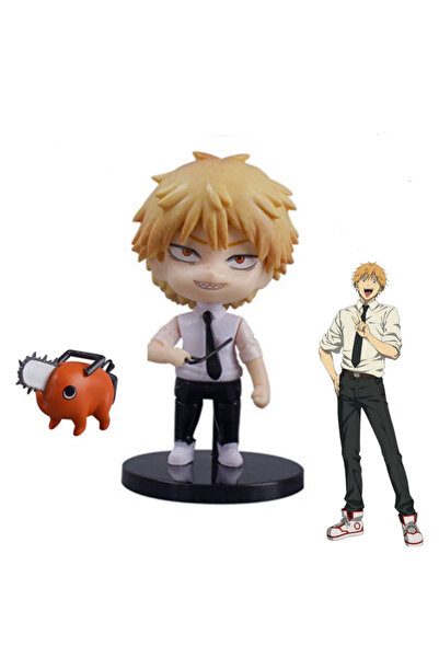 Butic Chainsaw Man Denji Testere Adam Anime Figür Biblo Pochita Chibi