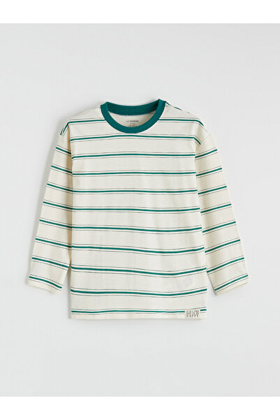 LC Waikiki Tricou cu mânecă lungă în dungi pentru băieți