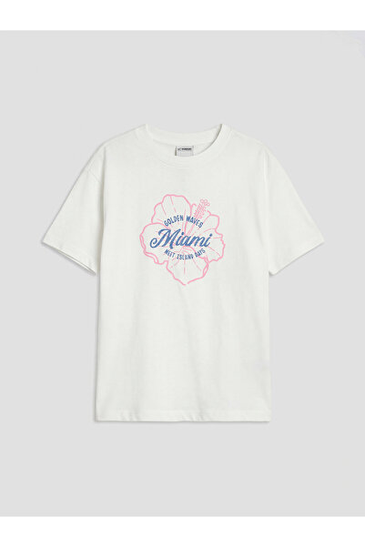 LC Waikiki Tricou de fete cu guler rotund