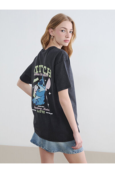 LC Waikiki Tricou de damă cu imprimeu Stitch