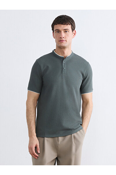 LC Waikiki Tricou cu guler tip bunic