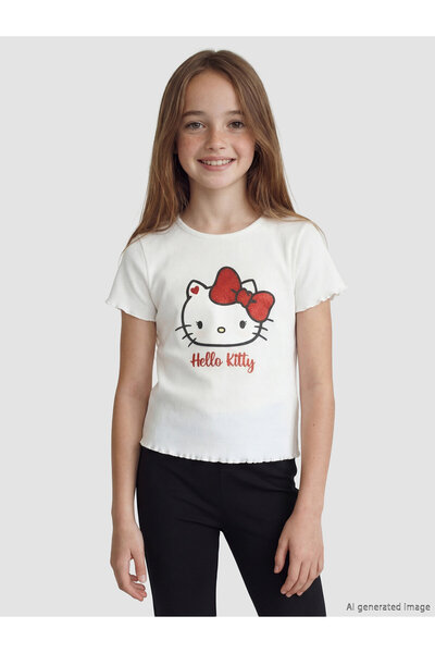 LC Waikiki Tricou reiat pentru fete cu imprimeu Hello Kitty