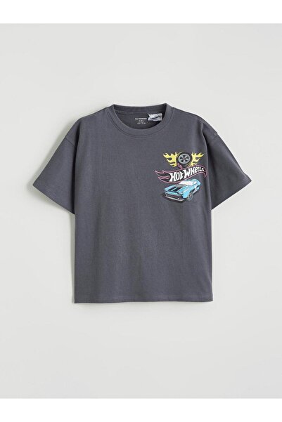 LC Waikiki Tricou pentru băieți cu imprimeu Hot Wheels