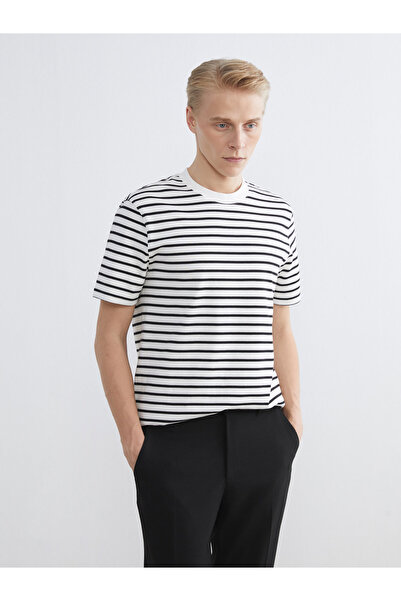 LC Waikiki Striped crew-neck T-shirt for men