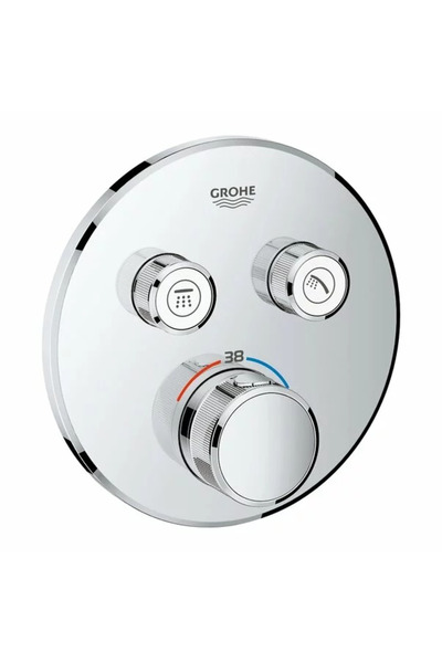 Grohe Grohtherm SmartControl shower mixer glossy chrome without concealed body
