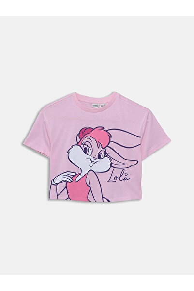 LC Waikiki Tricou de fete cu guler rotund și imprimeu Lola Bunny