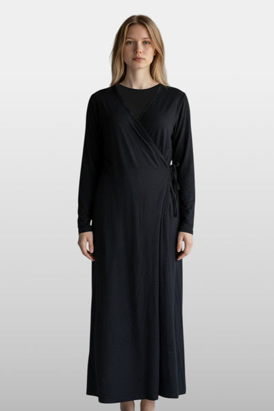 REMSA Rochie de rugăciune din viscoză pentru femei 25247-9 Negru02