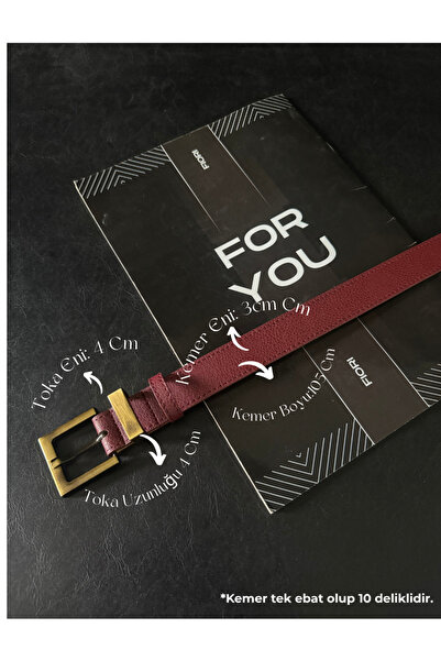 Fiori Square Buckle Bridged Women's Belt, Pants Belt, Jacket Belt, Dress Belt