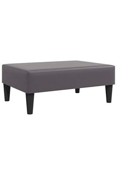 vidaxl Stool, gray, 77x55x31 cm, eco-leather