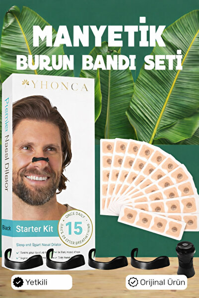 Yhonca Manyetik Burun Bandı 15’li | Horlama Azaltıcı Nazal Dilatör |