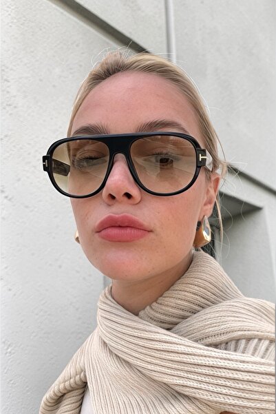 REN EYEWEAR Riona Black Oversized Square Frame Gradient Glass Sunglasses |   ...