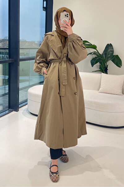 Ovn. The Classic Arka Düğme Detaylı Trençkot - Haki