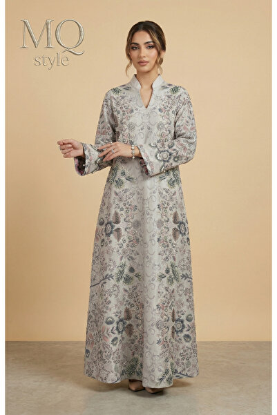 MQ Women's Loose-Fitting One-Piece Pearl and Rhinestone Embellished Robe