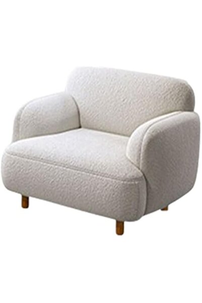 Arabest Single Sofa Chair, Soft Upholstered Sherpa Fabric Armchair, Comfy Lou...