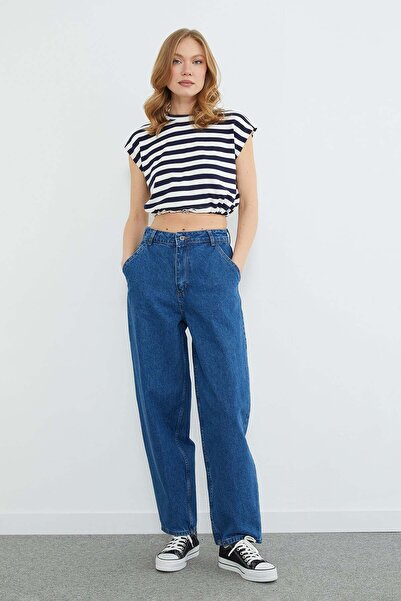 Fulla Moda Джинси-гарем з високою талією