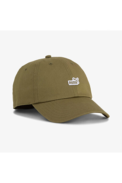Puma Ess No.1 Logo Patch Unisex Khaki Hat