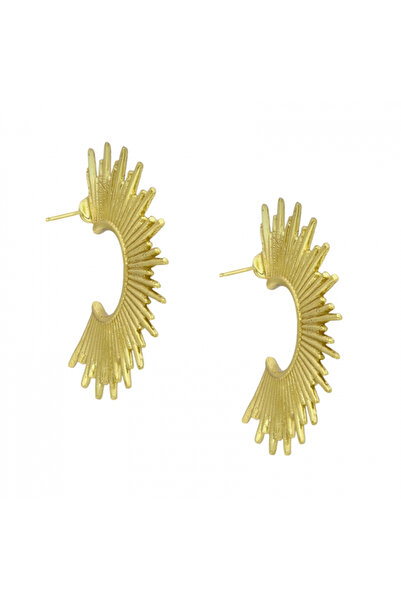 oemco Celestial Earrings in 925 Silver Plated with 14K Gold