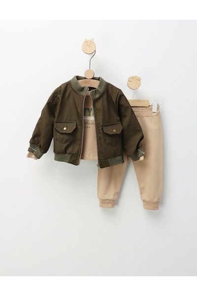 MiniKids NY The Dream suit, khaki pattern