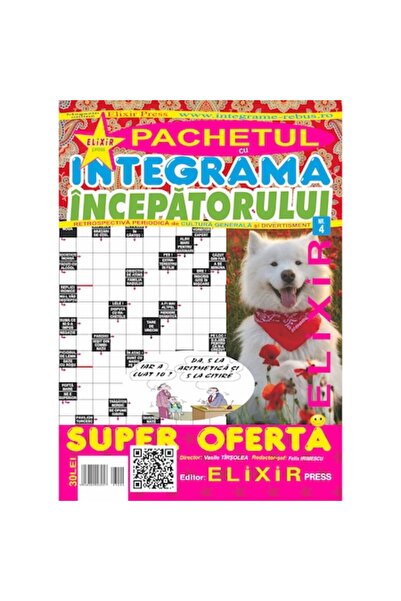 ELIXIR PRESS Pachet de cuvinte încrucișate pentru începători Nr. 4