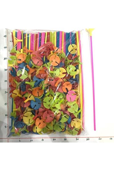 MOB_TOYS 200 قطعة عصا بالون مع القاعدة