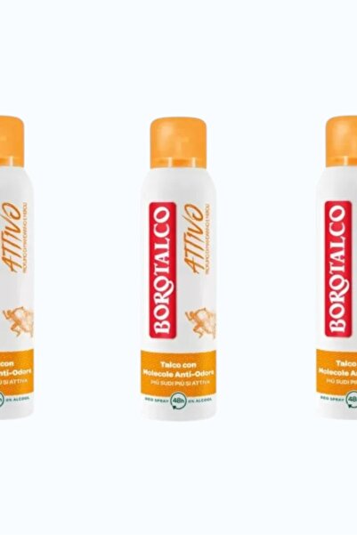 Borotalco Pachet 3x Deodorant Spray Active Orange 150ml