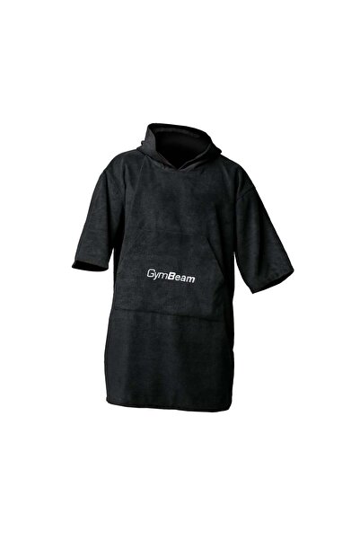 GymBeam Poncho din prosop negru