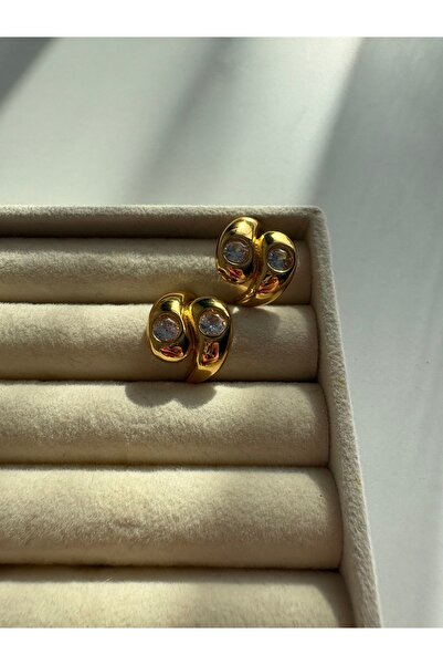 BERFACCESSORIES Stoned Double Drop Earrings