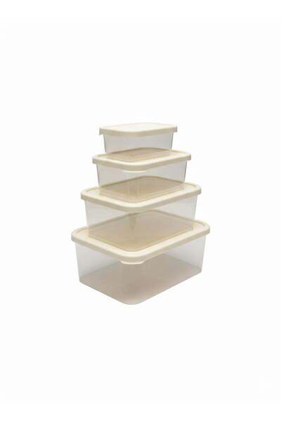 Soft Chef Cream Unisex 4-Piece Rectangular Quick Set Model Code: Ays00656Cream