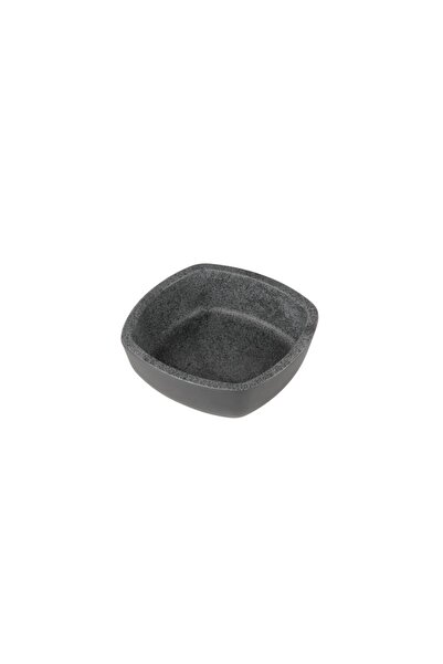 Globy Square Presentation Bowl Gray 14.8×14.8×5 cm