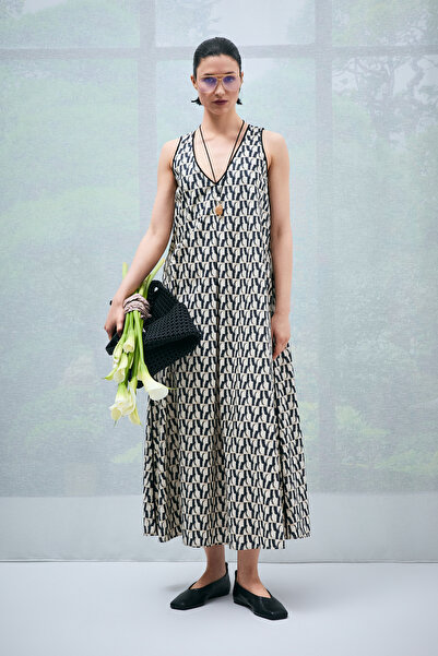 Lufian Γυναικείο φόρεμα Maskov σε μπεζ απόχρωση