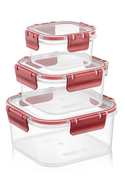 Soft Chef Red Unisex Clara Box Square 3-Piece Set Model Code: Ays00897Red