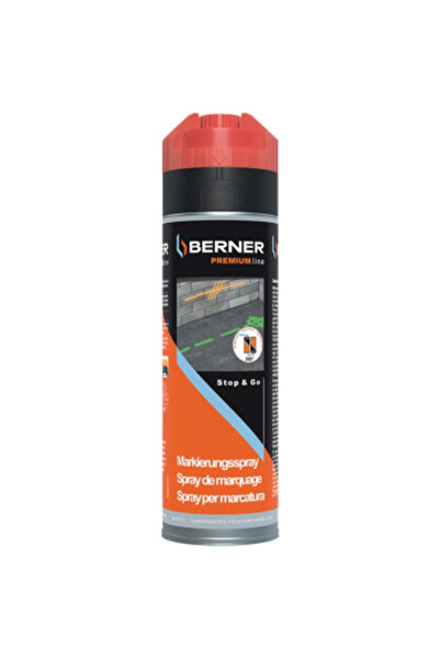 BERNER Red Industrial Marking Spray Paint, 500ml