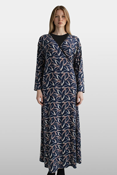 REMSA Rochie de rugăciune din viscoză pentru femei 25247-1 Bleumarin01