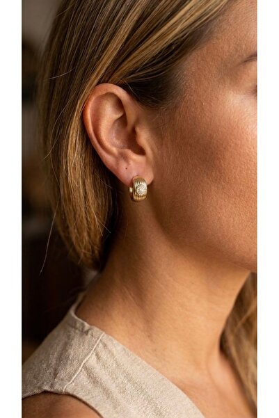 İNN JEWELLERY أقراط شوبينغ مقاومة للصدأ ومضادة للحساسية بتصميم كلاسيكي (ضمان ...