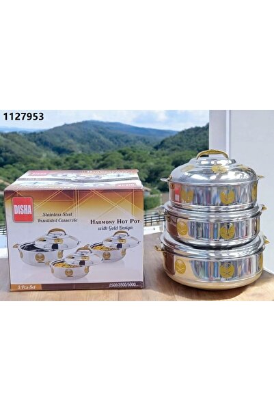 Harmony قدر هوت بوت 2.5/3.5/5 لتر بتصميم ذهبي