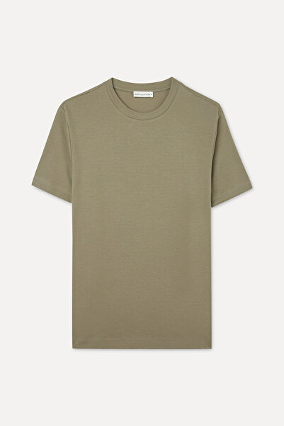 Mudo Men's Mink Color Comfort Fit Crew Neck T-Shirt
