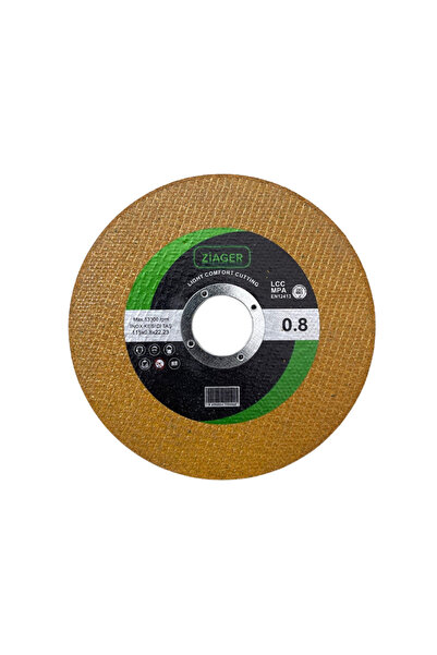 EgeÇelikHalat Ziager Pro Inox Kesme Taşı 115x0.8x22.23mm 5 Adet Ekstra Dayanıklı