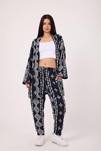 SUPERBLUE Kimono în stil japonez nou pentru femei