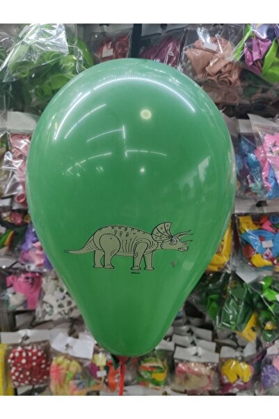İrem Parti Dükkanı Jurassic Dinosaur Printed Balloon 10 Pieces