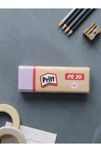 Pritt ممحاة مدرسية بلون أرجواني فاتح خالية من مادة PVC