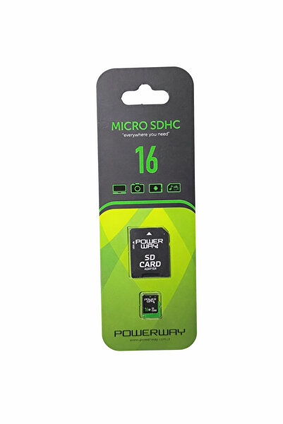 güngören pazaryeri Powerway 16GB Micro SDHC Hafıza Kartı + SD Adaptör