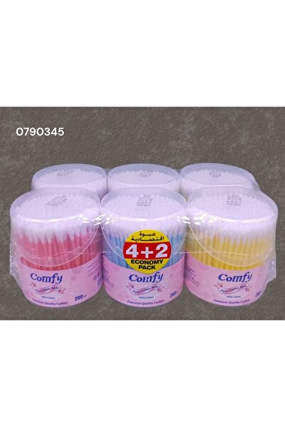 FEAH COMFY 200PC COMFY COTTON BUDS 4+2