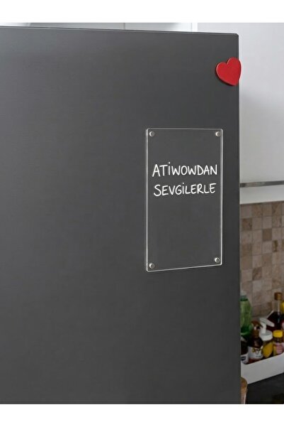 Atiwow Design Technology Science ŞEFFAF NOTLUK YAZILIP SİLİNEBİLİR MIKNATISLI...