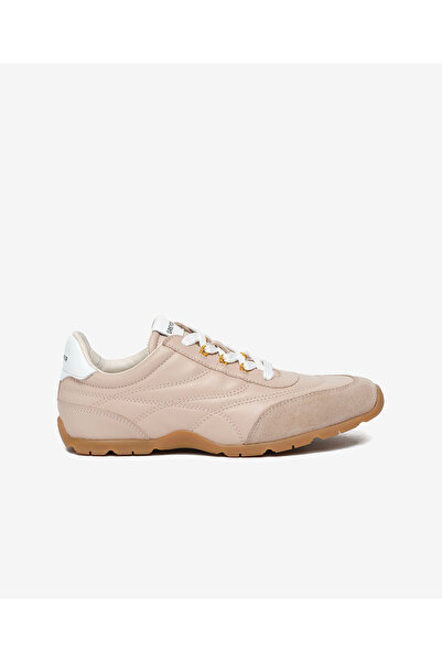 Greyder Kadın Bej Hakiki Deri Sneaker Ayakkabı 6Y2SA34453