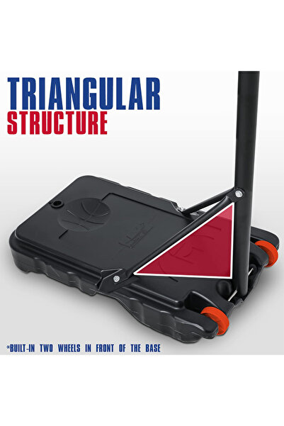 sharpdo Youth and Adult Movable and Liftable Basketball Stand Basketball Fram...