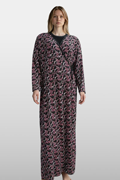 REMSA Γυναικείο φόρεμα προσευχής από βισκόζη 25247-2 Μαύρο